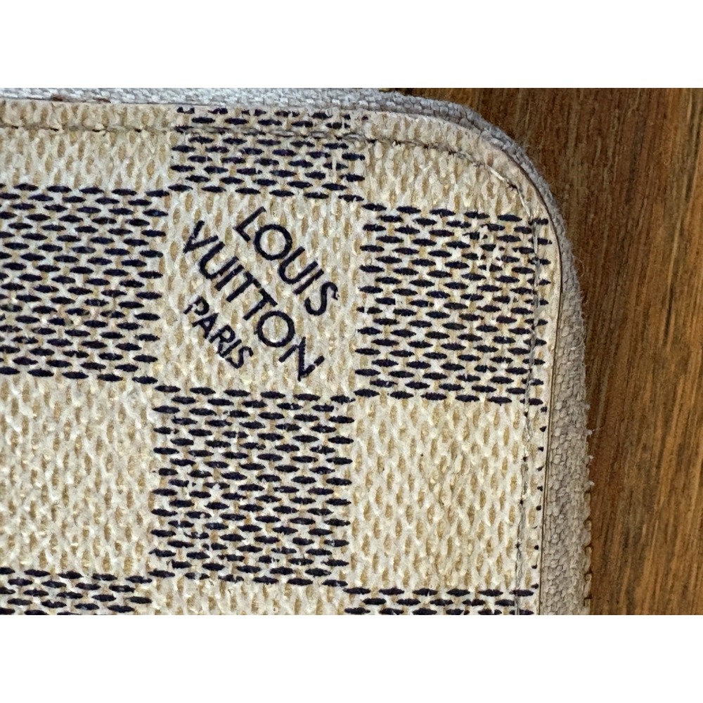 LOUIS VUITTON Damier Azur Zippy Wallet Long Wallet LV Auth VERY PRE-LOVED READ - Picture 4 of 16
